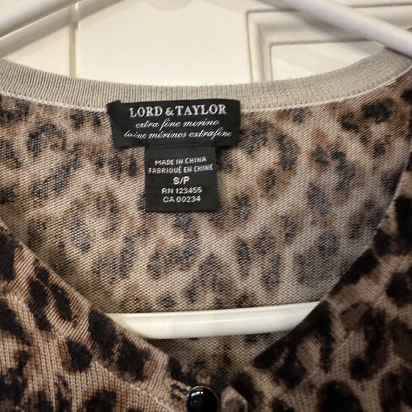 Lord & Taylor animal print sweater - Picture 3 of 3